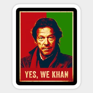 Yes We Khan Imran Khan PTI Pakistan Prime Minister Sticker